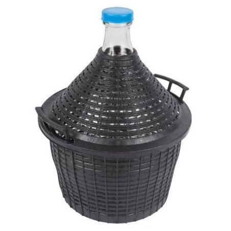 Balon 20L kosz plastikowy z korkiem winiarski VET20